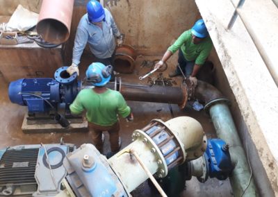 Sistema de abastecimento emergencial na ETA Vila Isa – Fundação Renova.
