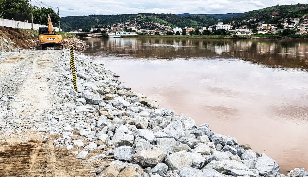 Proteção do talude do dique em Resplendor – Aliança Energia S.A